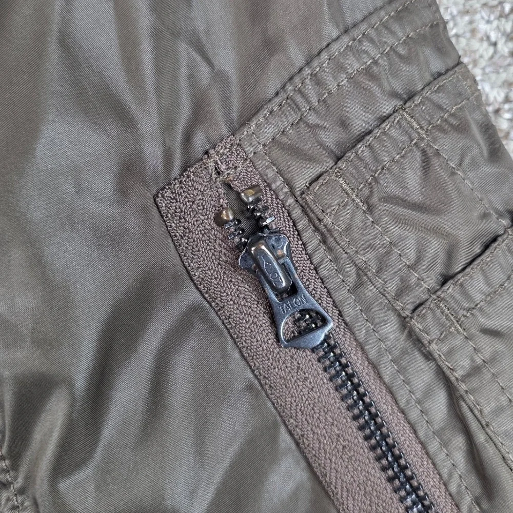 Denim & Supply Ralph Lauren Mens Medium Bomber Flight Jacket Green‎ Lined